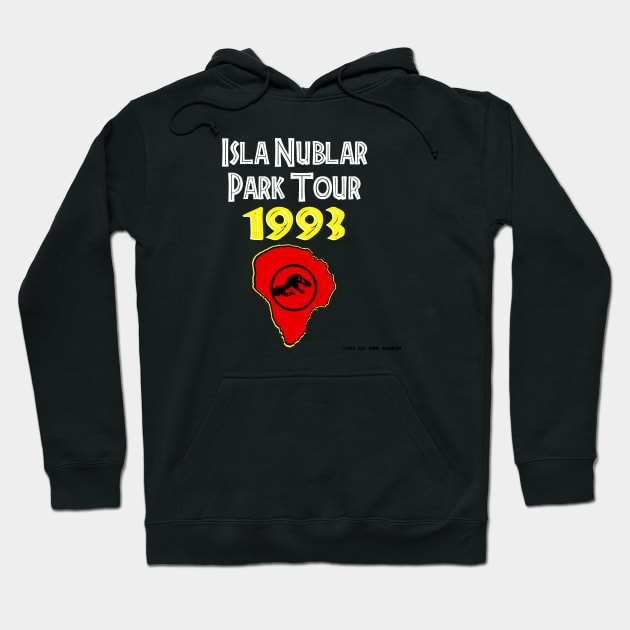 Isla Nublar Park Tour 1993 - Dark Hoodie by A Place To Hang Your Cape